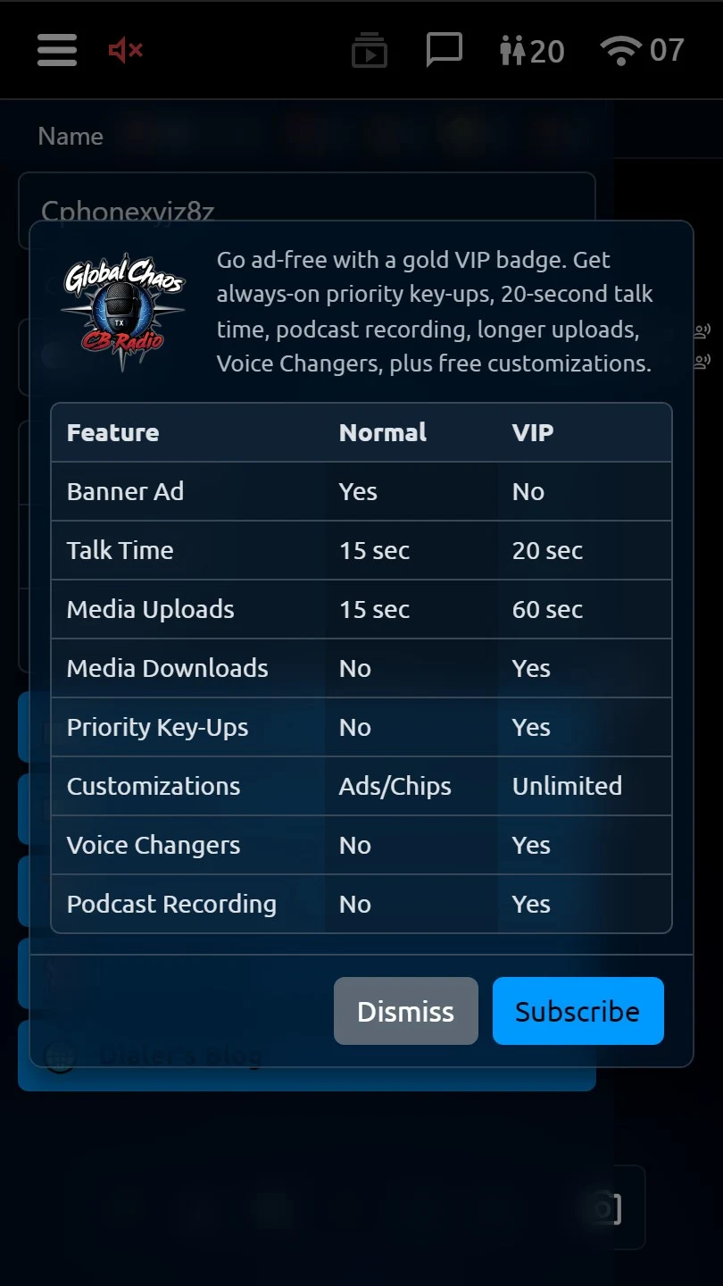 Global Chaos CB: NSFW PTT screenshot
